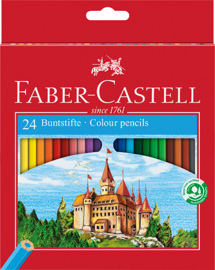 Billede af Farveblyant Faber-Castell slot (24)