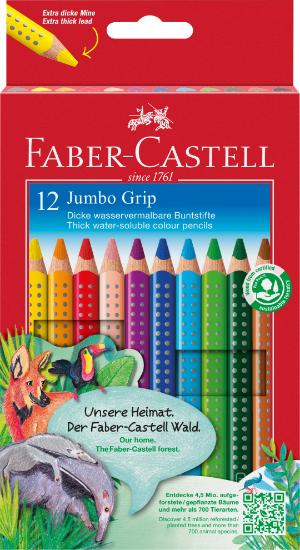 Billede af Farveblyant Faber-Castell Grip Jumbo (12)