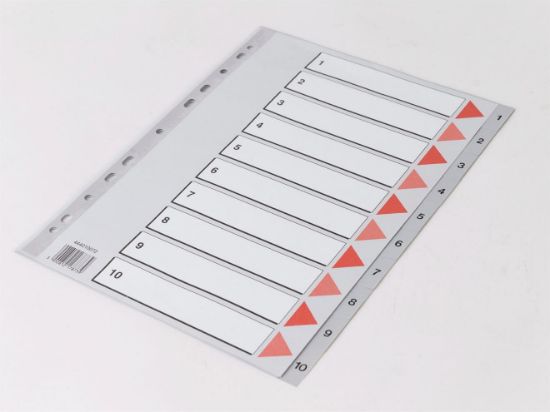 Billede af Plastregister Q-Line A4 1-10 (20)