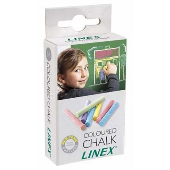 Billede af Tavlekridt Linex kulørt (10)