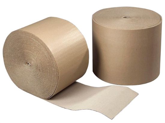 Billede af Bølgepap brun 15cm x 70m