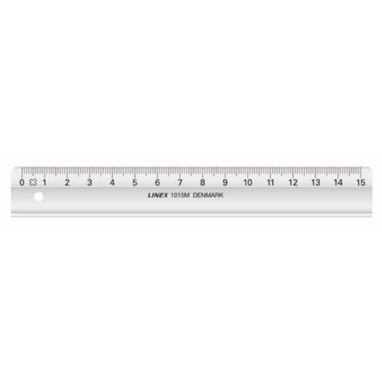 Billede af Lineal linex 1015M 15 cm