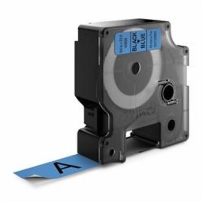 Billede af Labeltape DYMO 19mm sort/blå