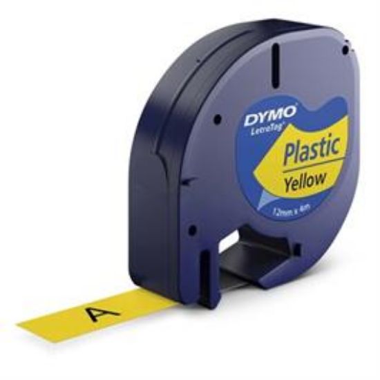 Billede af Labeltape Dymo LetraTag gul