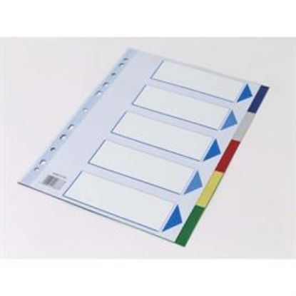 Billede af Faneblade Q-Line A4 plast 5-delt (25)
