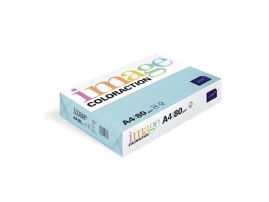 Billede af Kopipapir A4 Azur Blue Bermuda 80gr.