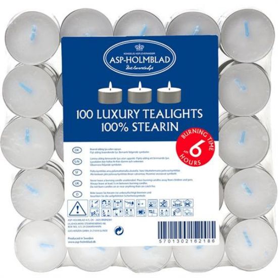 Billede af Fyrfadslys Asp-Holmblad 6 timer