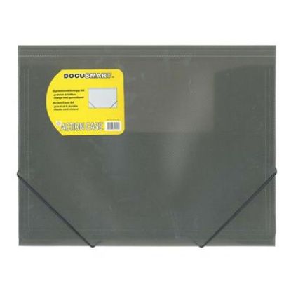 Billede af Elastikmappe A4 plast sort
