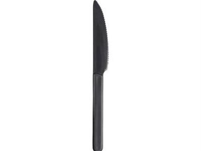 Billede af Kniv plastik 18 cm. koksgrå flergangs (50)