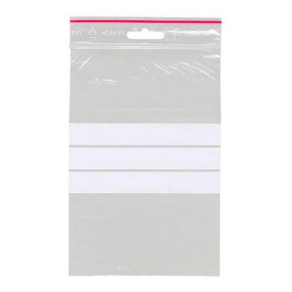 Billede af Lynlåspose 120x180mm m/ skrivefelt