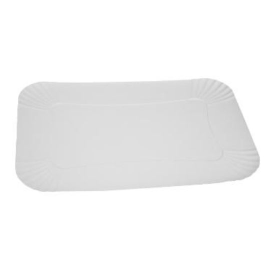 Billede af Smørrebrødsfad hvid pap 43x30cm. (100)