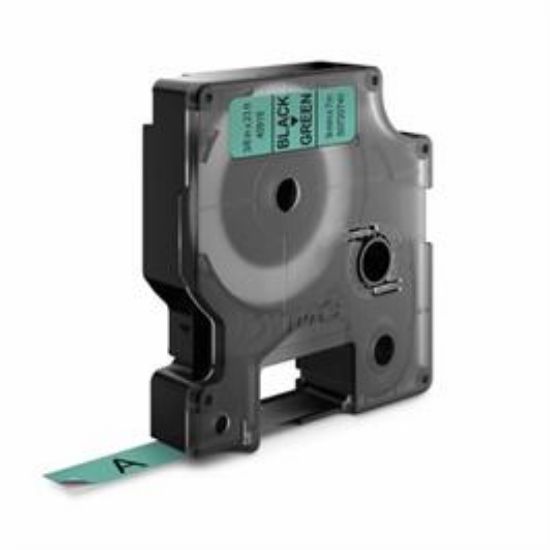 Billede af Labeltape DYMO 9mm Sort/grøn