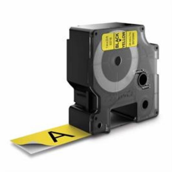 Billede af Labeltape DYMO 24mm sort/gul