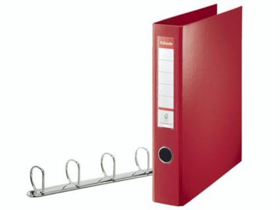 Billede af Ringbind Combi A4 4DR rød 82403