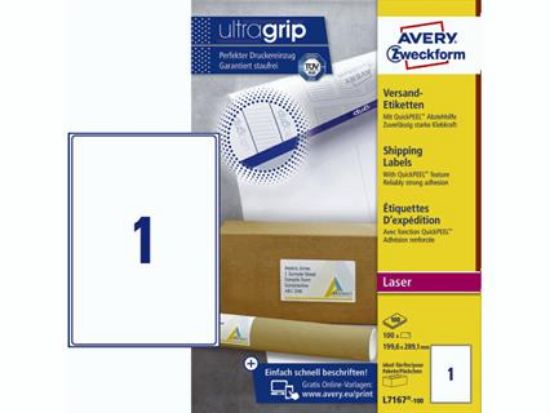 Billede af Laserlabels Avery L7167-100