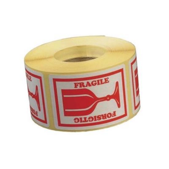 Billede af Etiket Forsigtig/Fragile 45x65mm.