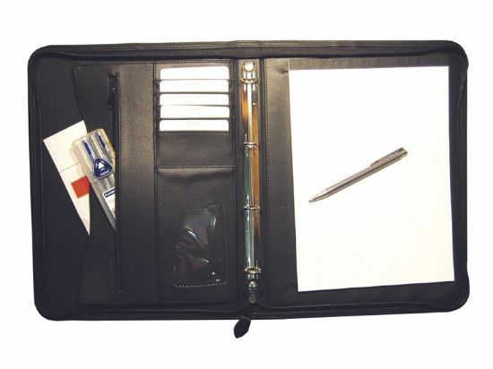 Billede af Dokumentmappe A4 m/ 4 ringe sort