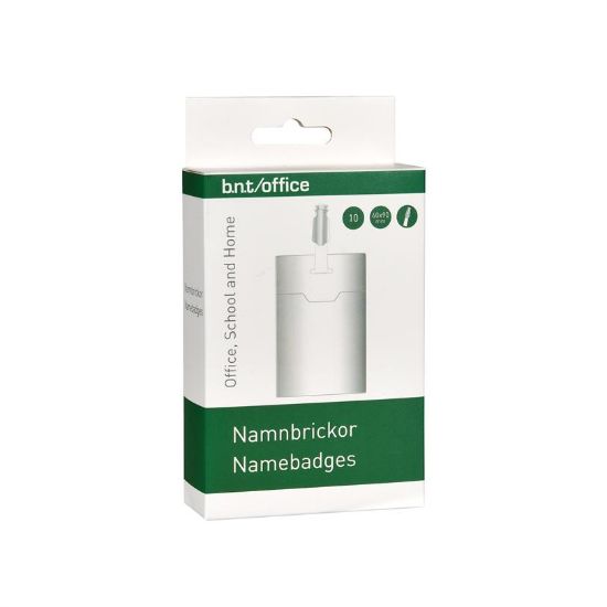 Billede af Navneskilt 60x90mm. blød plast stående 