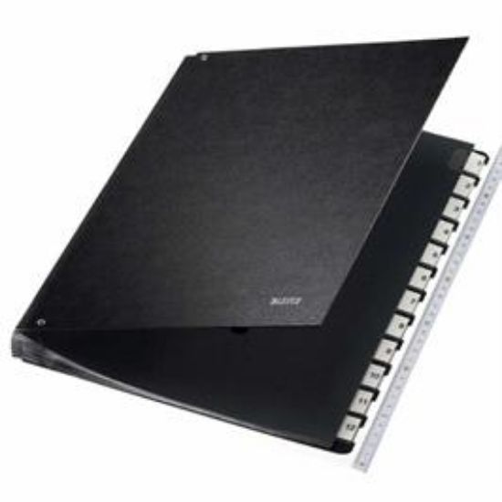 Billede af Sorteringsmappe Leitz sort 1-12