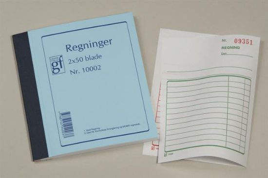 Billede af Regningsblok Grafisk 10002
