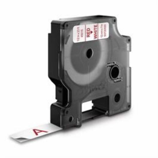 Billede af Labeltape DYMO 12mm rød/hvid