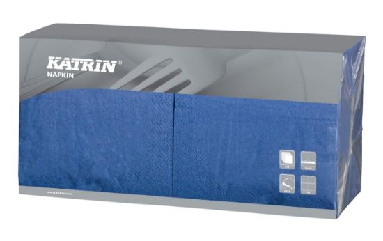 Billede af Servietter 33x33 blå 3-lags (150)