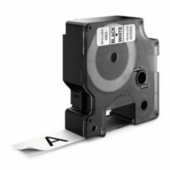 Billede af Labeltape DYMO 19mm sort/hvid