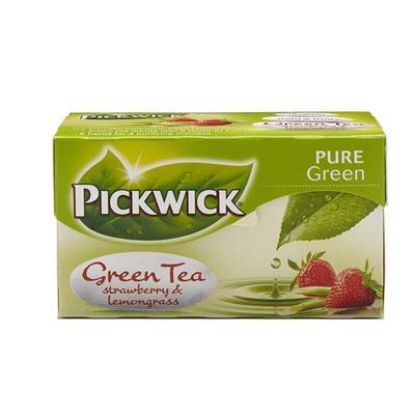 Billede af Pickwick grøn te jordbær & citrongræs