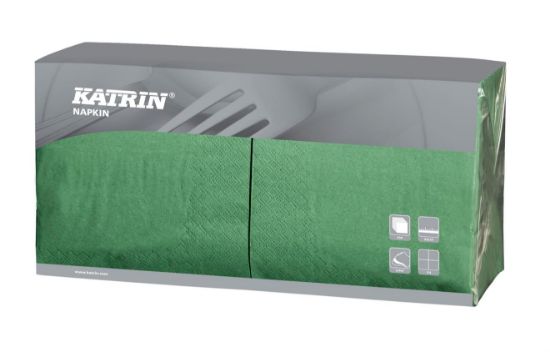 Billede af Servietter 33x33 grøn 3-lags (125)