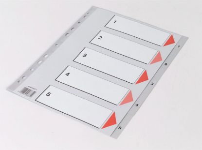 Billede af Plastregister Q-Line A4 1-5 (25)