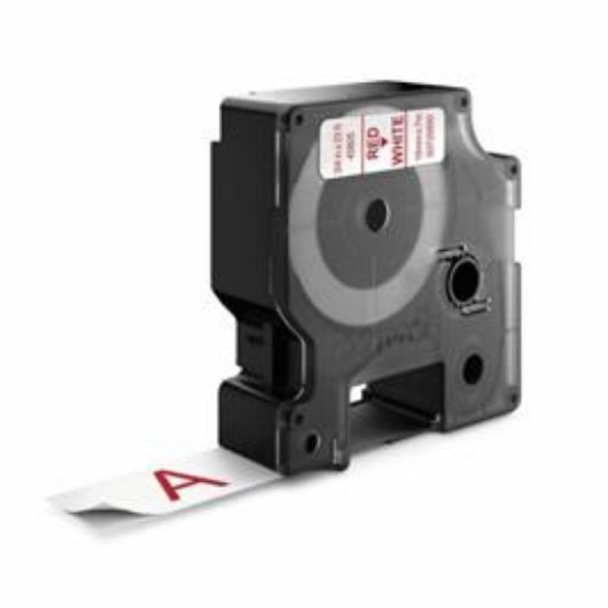 Billede af Labeltape DYMO 19mm rød hvid