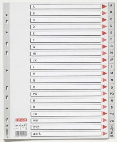 Billede af Plastregister Esselte A4 maxi A-Å (10)