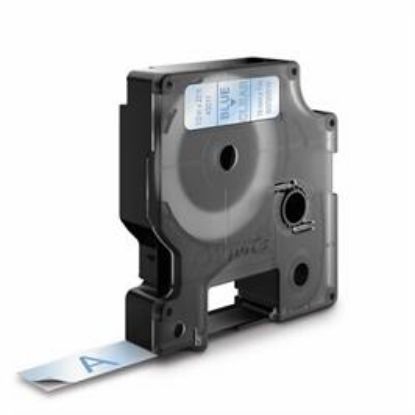 Billede af Labeltape DYMO 12mm blå/klar
