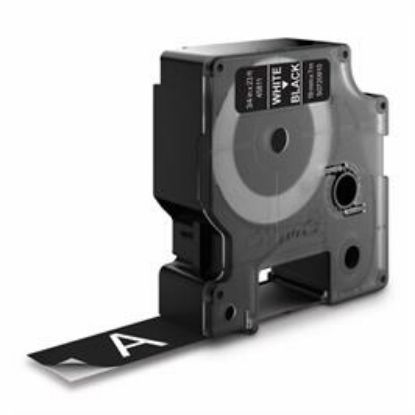 Billede af Labeltape DYMO 19mm hvid/sort