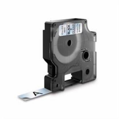 Billede af Labeltape DYMO 12mm sort/klar