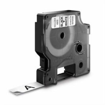 Billede af Labeltape Dymo 12mm sort/hvid