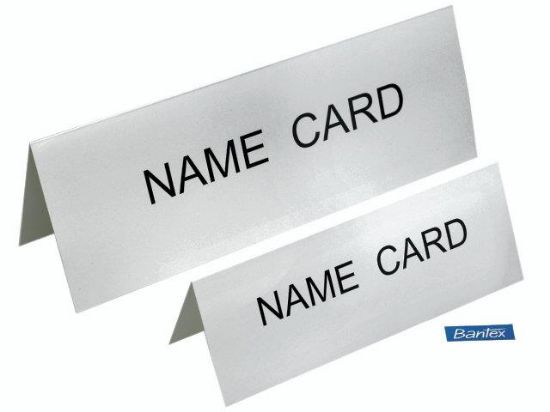 Billede af Bordskilte Bantex hvid