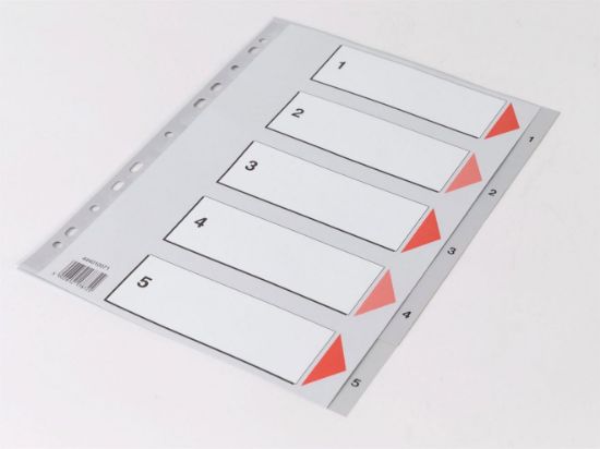 Billede af Plastregister Q-Line A4 1-5 (25)
