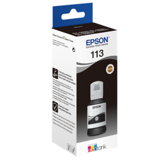 Billede af Blæk Epson 113 BK
