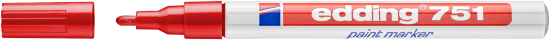 Billede af Paint marker Edding 751 rød
