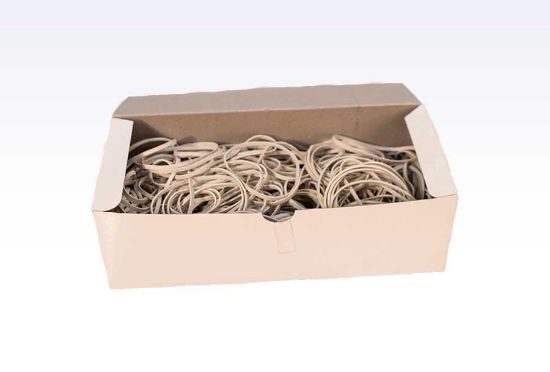 Billede af Gummibånd 100x5mm hvid