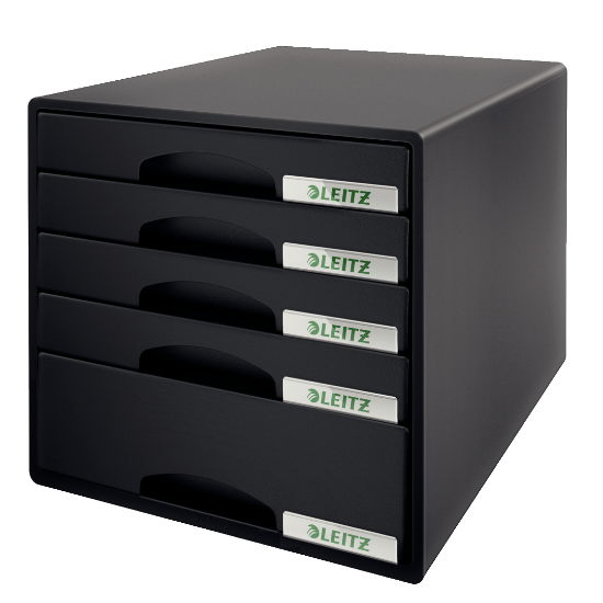 Billede af Skuffekabinet Leitz plus 5 skuffer sort