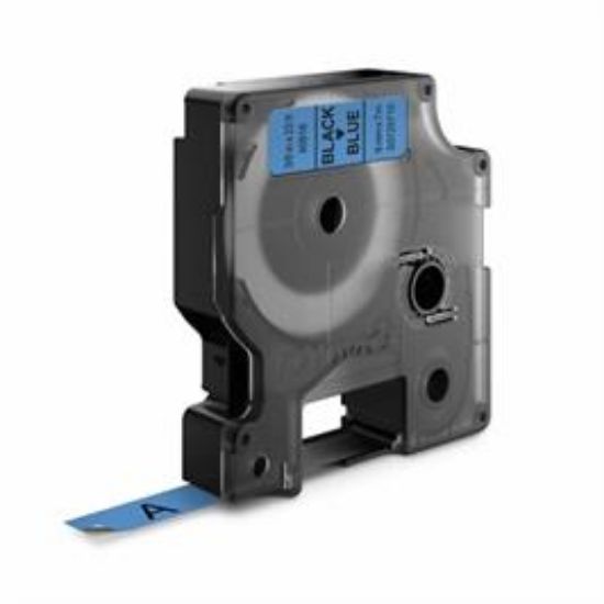 Billede af Labeltape DYMO 9mm sort/blå