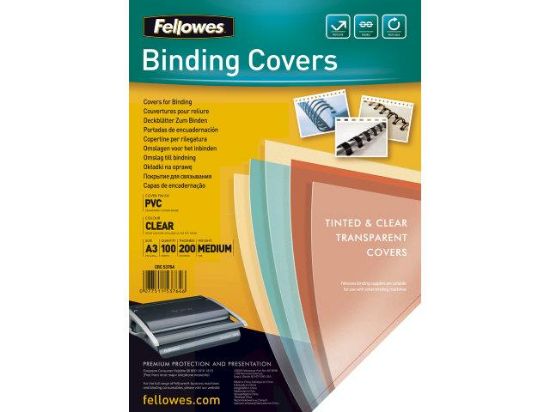 Billede af Plastforsider A3 200 mic. klar (100)