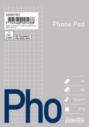 Billede af Telefonblok A6 kvad. perf.