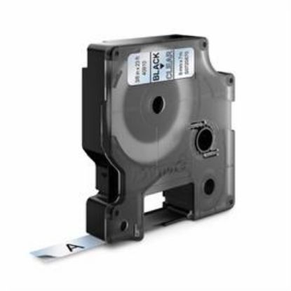 Billede af Labeltape DYMO  9mm sort/klar