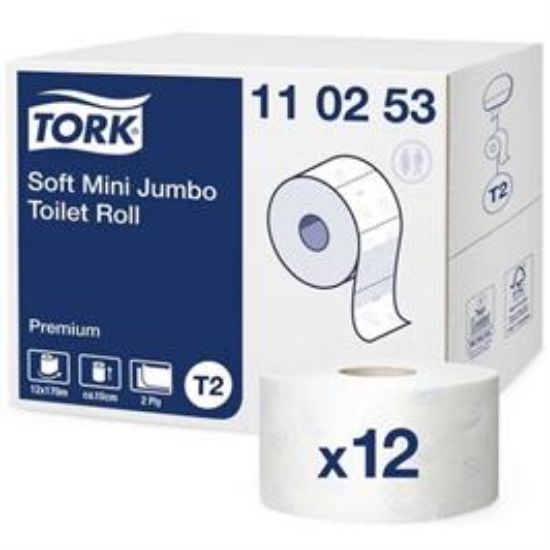 Billede af Toiletpapir Tork Jumbo Mini T2 110253 (12)
