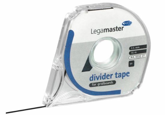Billede af Inddelingstape Legamaster 2,5mm. sort