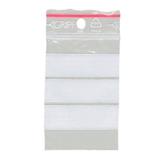 Billede af Lynlåspose 40x60mm m/ skrivefelt