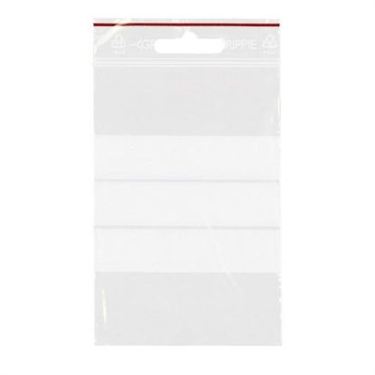 Billede af Lynlåspose 80x120mm m/ skrivefelt
